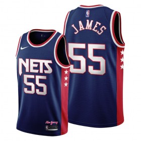 Dres Brooklyn Nets Mike James 55 Nike 2021-22 City Edition Throwback 90s Swingman